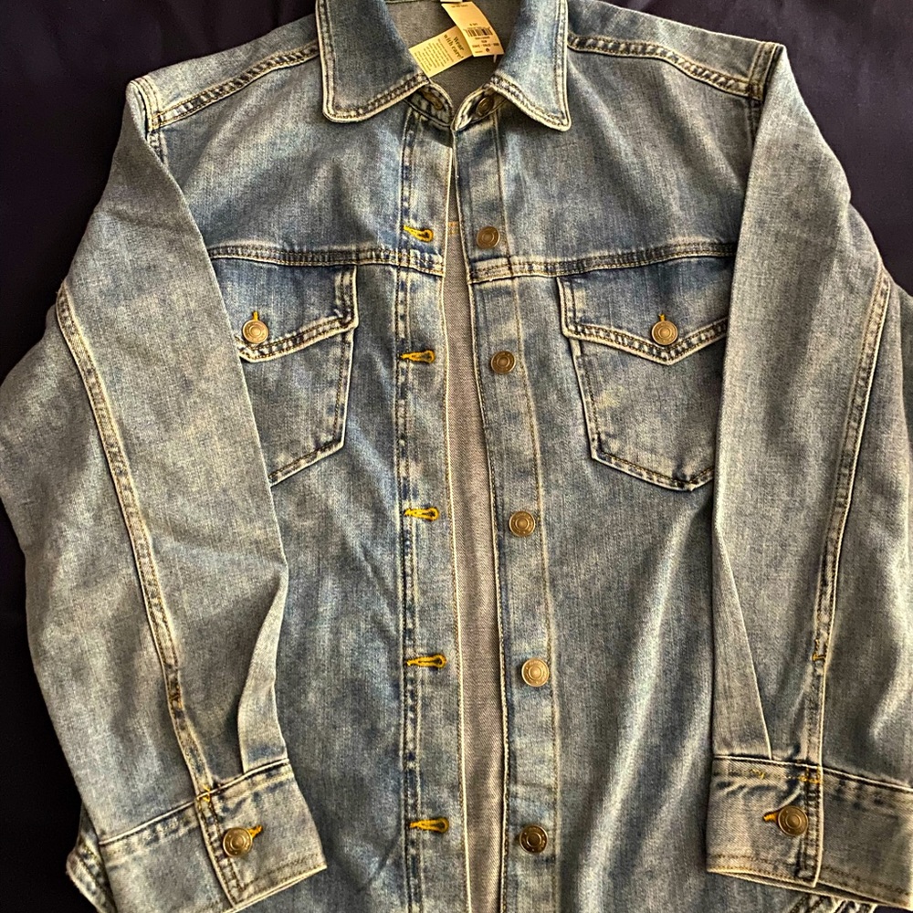 NWT Aerie Jean shirt S